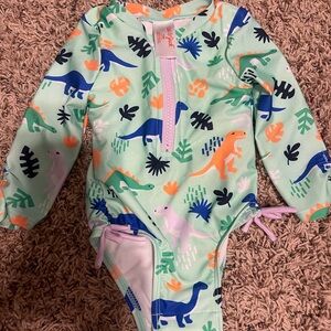 Dinosaur Print Baby Swimsuit